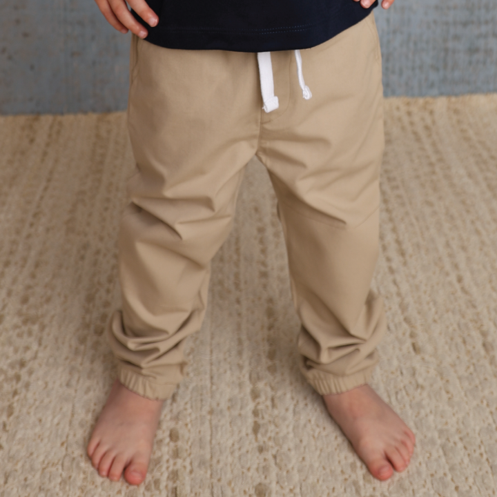 Drawstring Stretch Jogger Pants