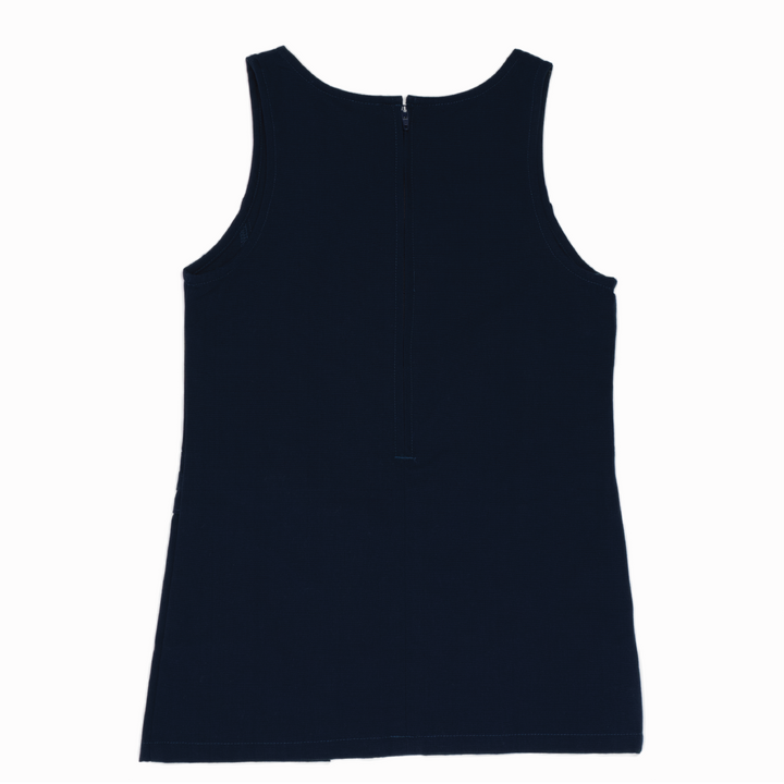 Pleated Hem Jumper with Button Flower