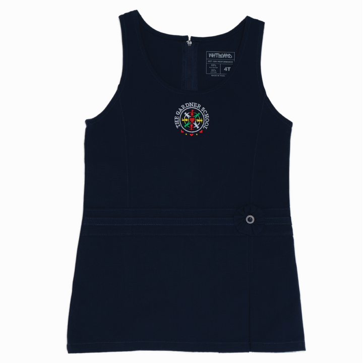 Pleated Hem Jumper with Button Flower