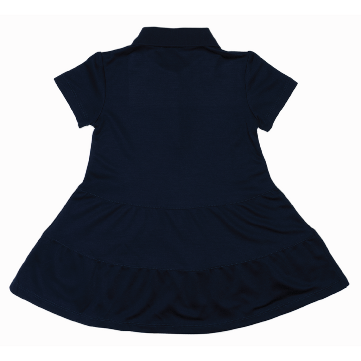Short Sleeve Ruffle Polo Dress